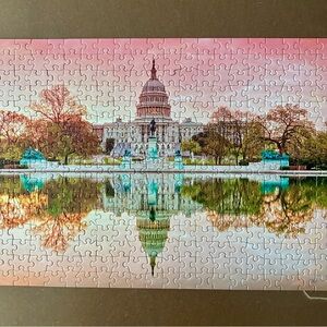 United States Capitol 750-Piece Panoramic Puzzle - Vibrant Mega Puzzles